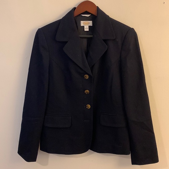 Talbots Navy Wool Blazer - Picture 1 of 4